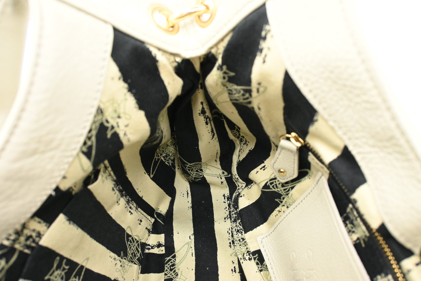 Vivienne Westwood Shoulder Bag in Light Gray Leather