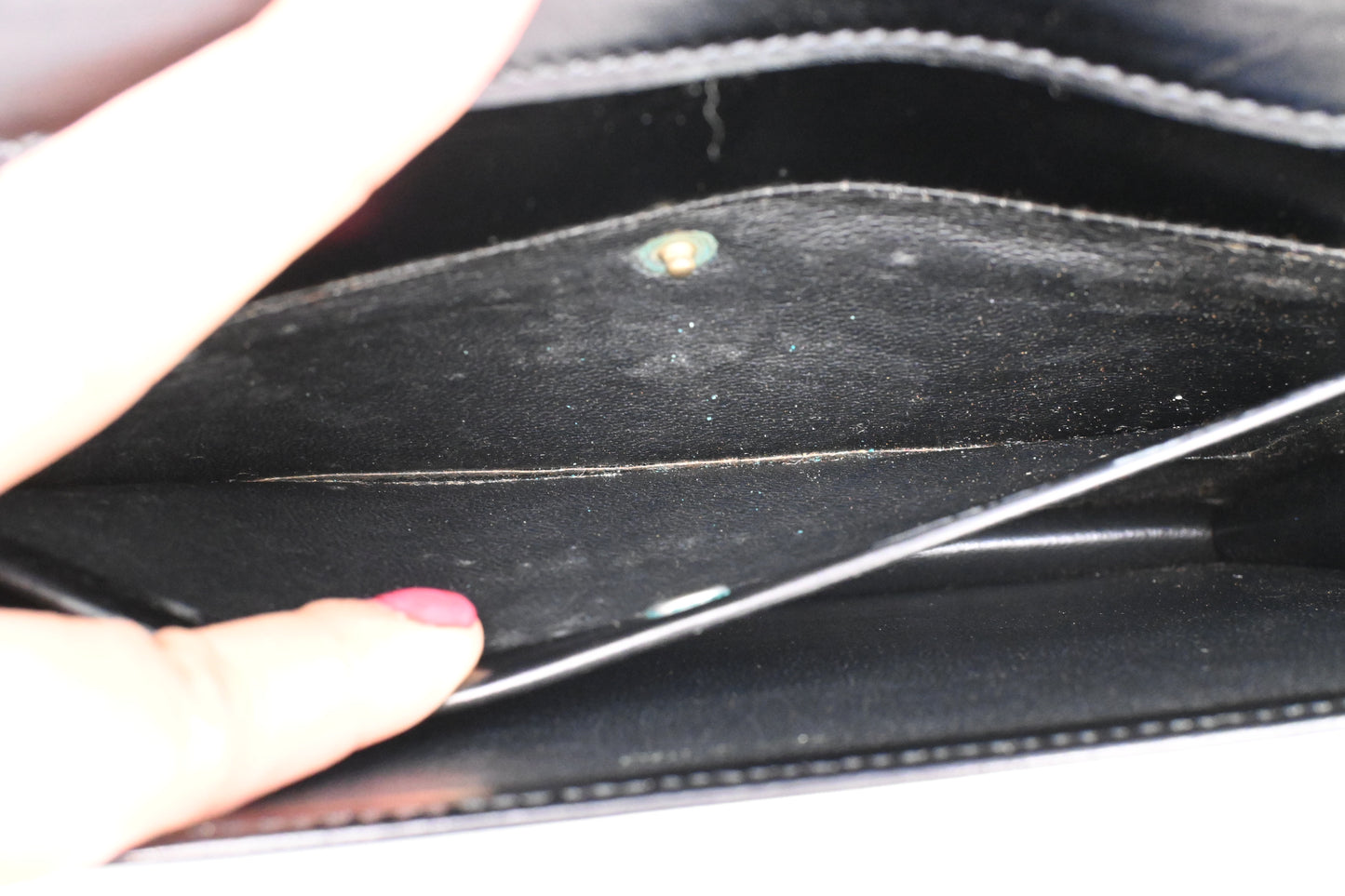 Celine Shoulder Bag in Black Leather