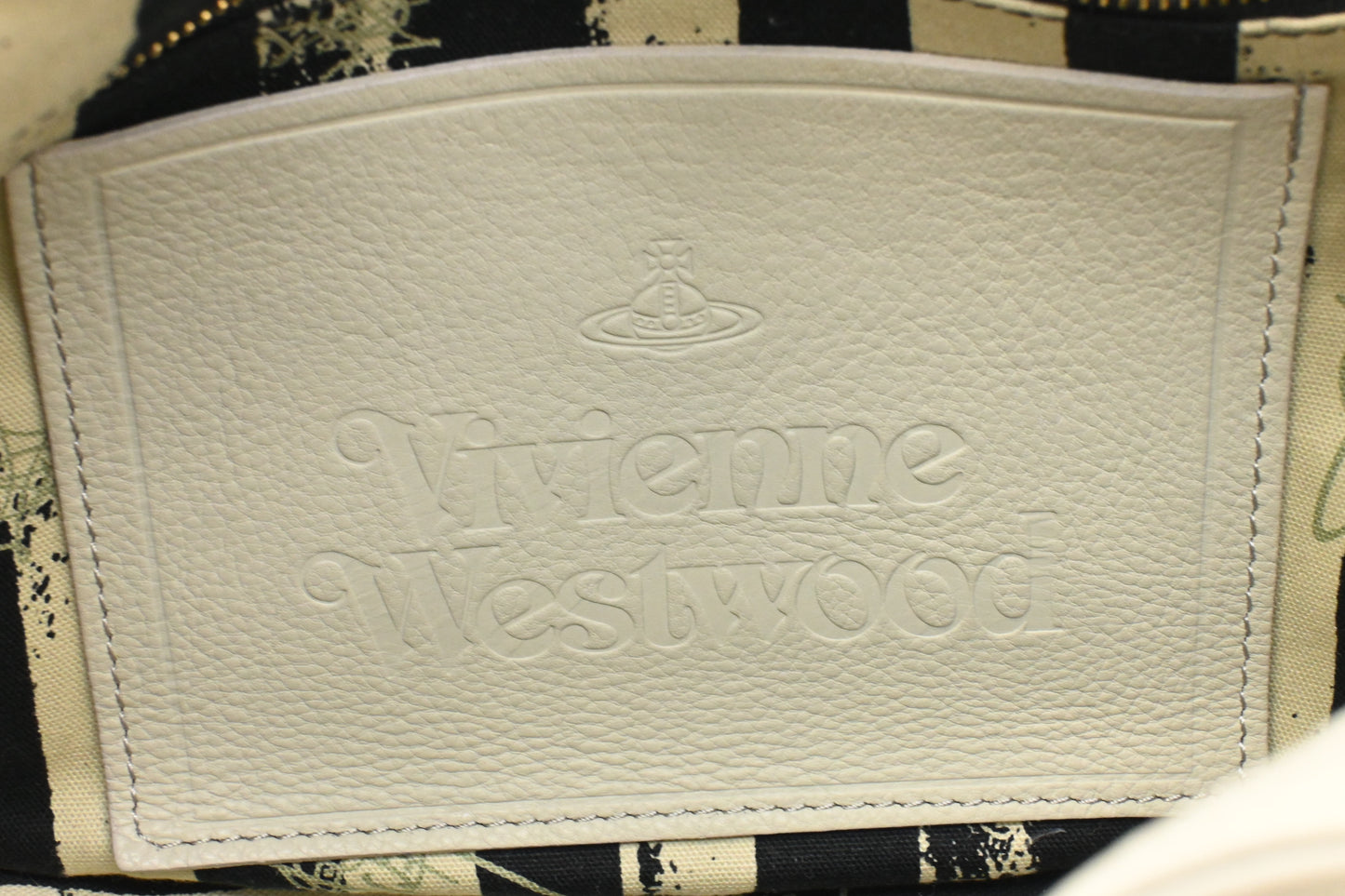 Vivienne Westwood Shoulder Bag in Light Gray Leather
