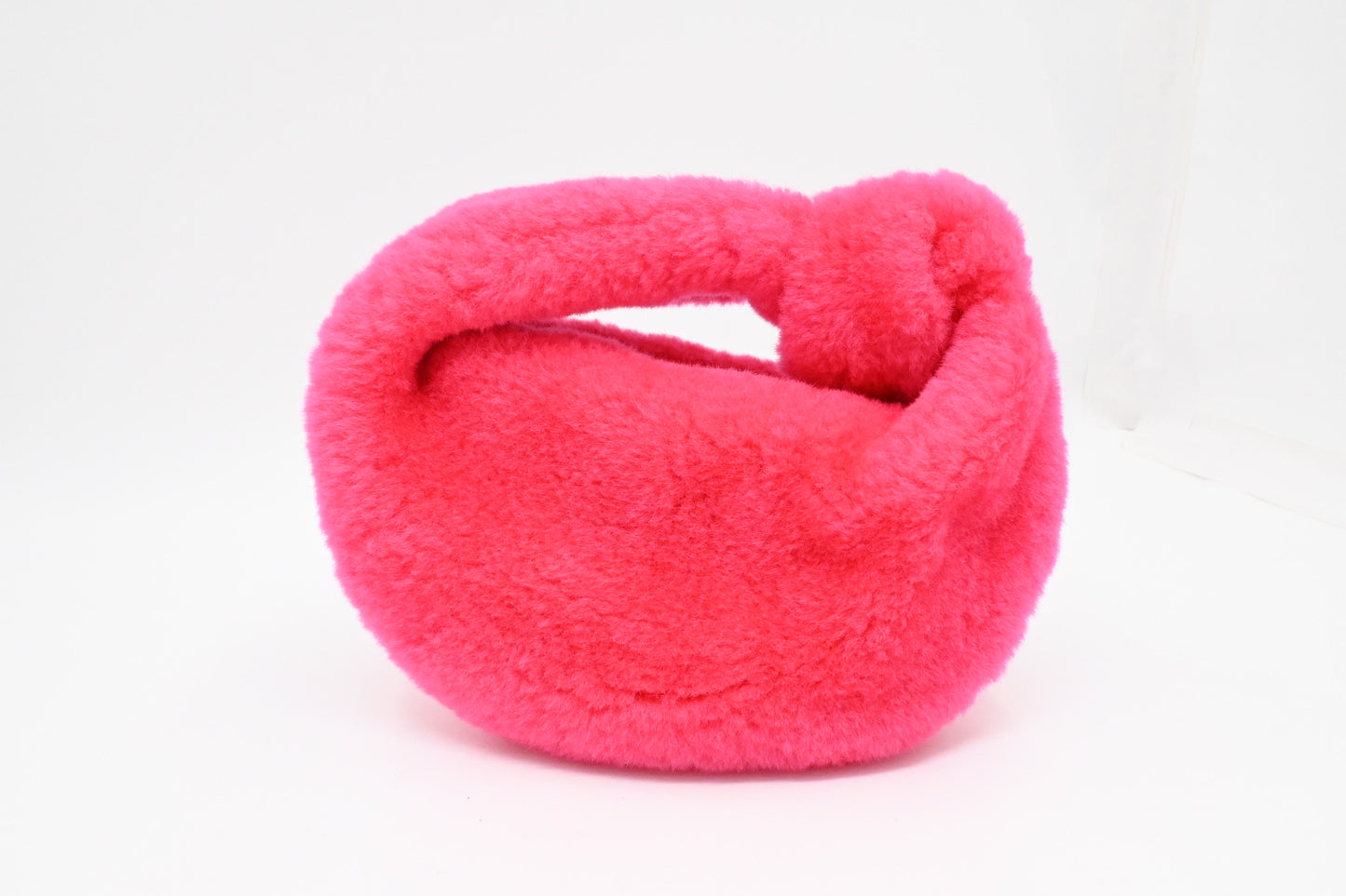 Bottega Veneta Mini Jodie in Pink Shearling