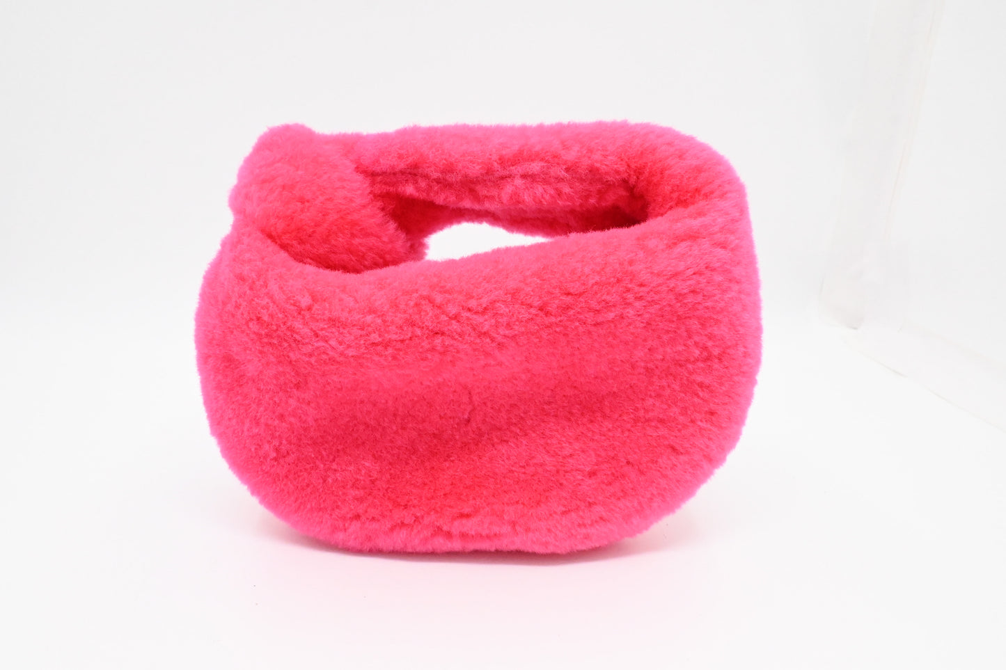 Bottega Veneta Mini Jodie in Pink Shearling