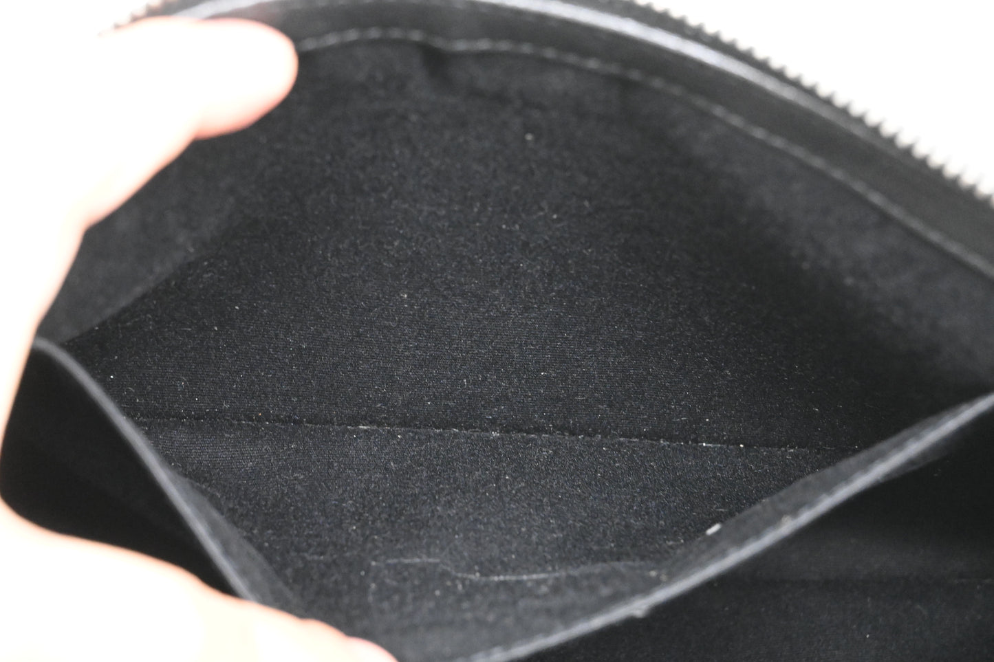 YSL Saint Laurent Wrist Pouch in Beige Canvas