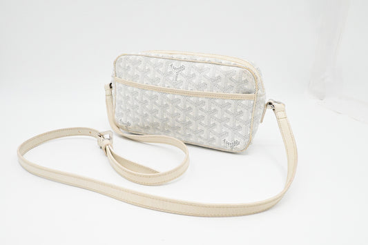 Goyard Cap-Vert PM in White Goyardine Canvas