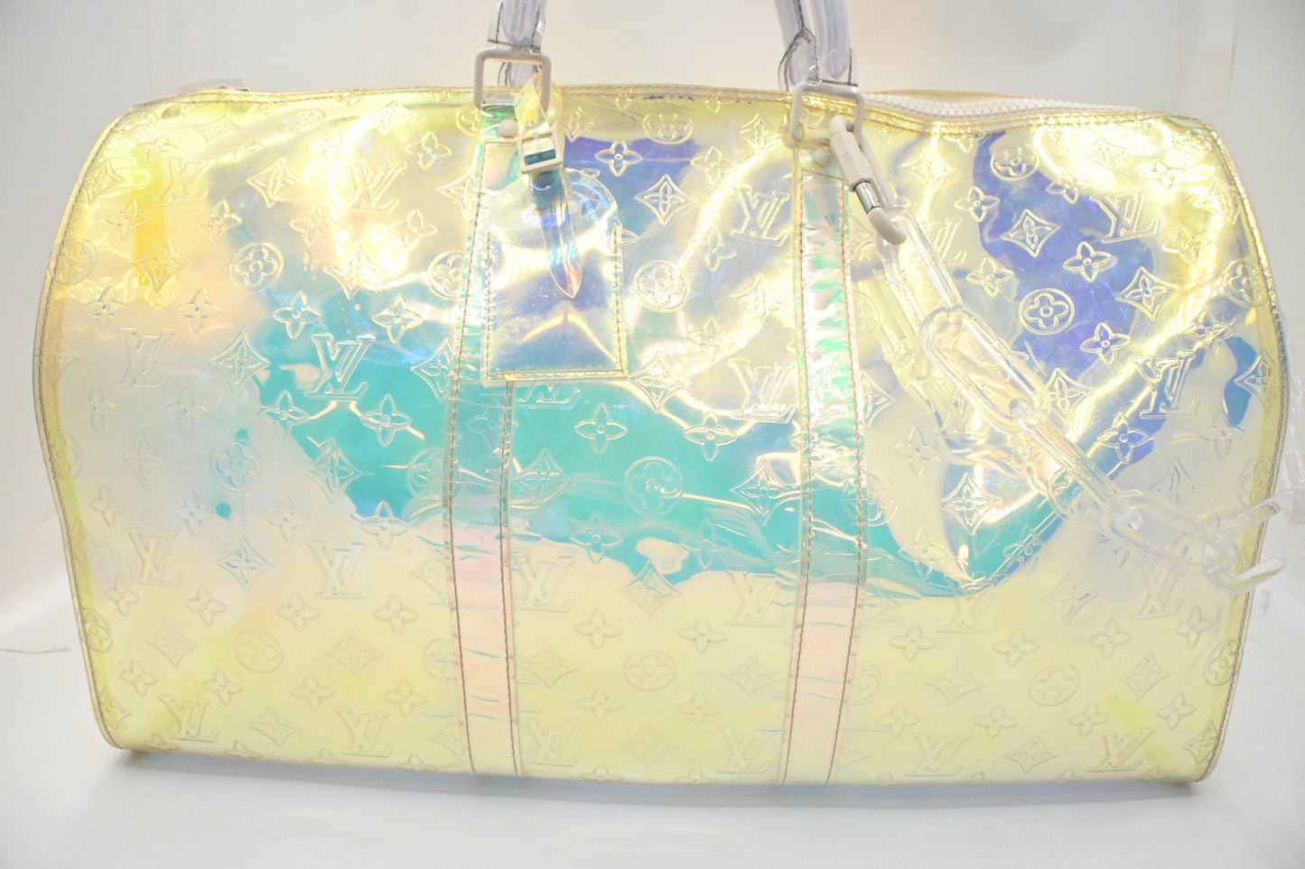 Louis Vuitton Keepall 50 Bandouliere in Prism PVC