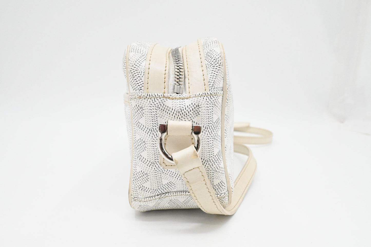 Goyard Cap-Vert PM in White Goyardine Canvas