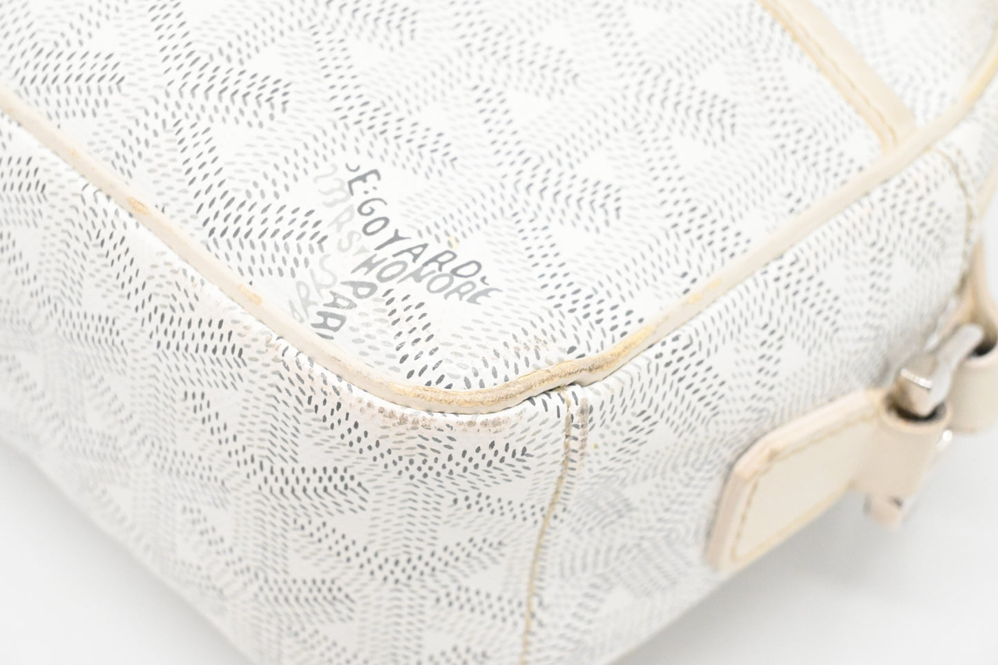 Goyard Cap-Vert PM in White Goyardine Canvas