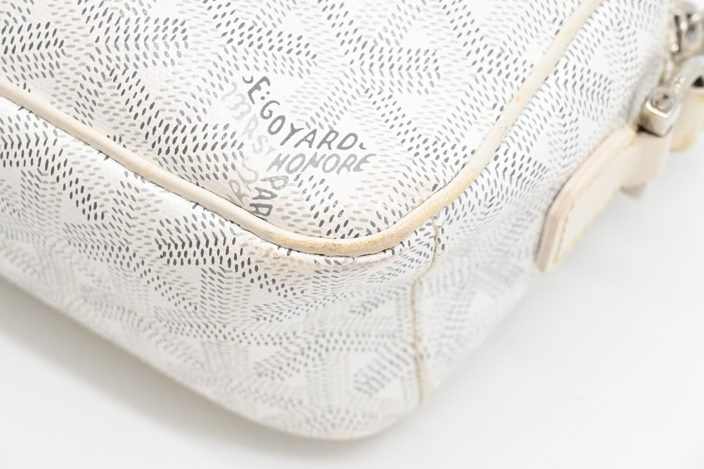 Goyard Cap-Vert PM in White Goyardine Canvas