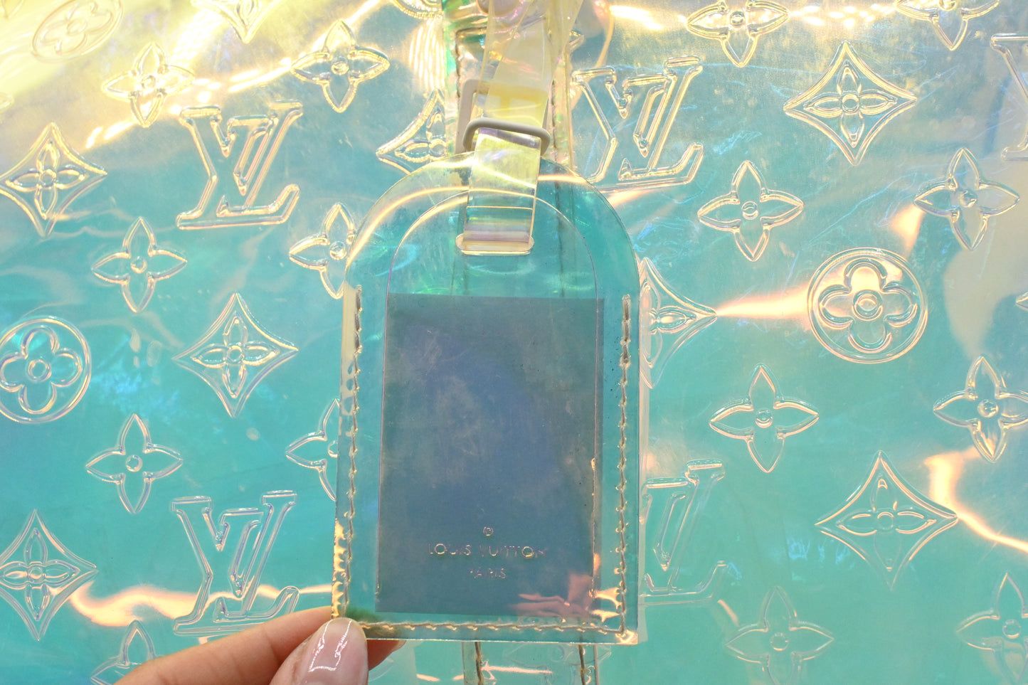 Louis Vuitton Keepall 50 Bandouliere in Prism PVC