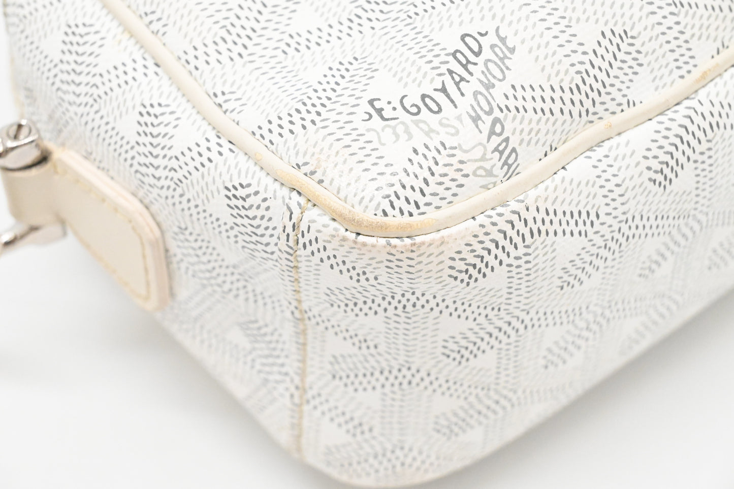 Goyard Cap-Vert PM in White Goyardine Canvas