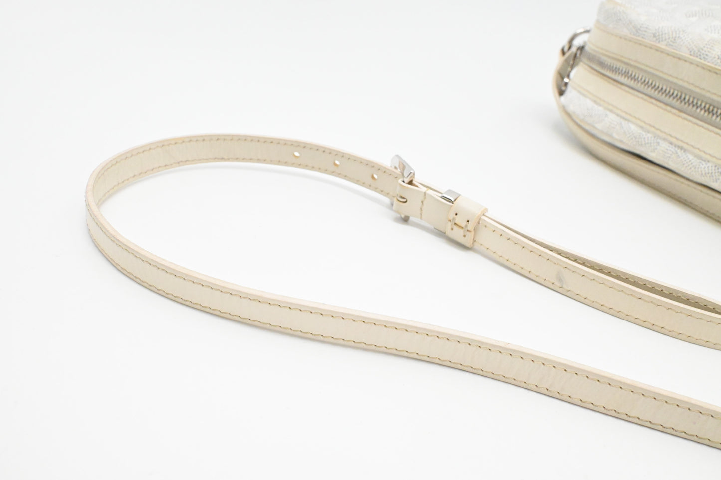 Goyard Cap-Vert PM in White Goyardine Canvas