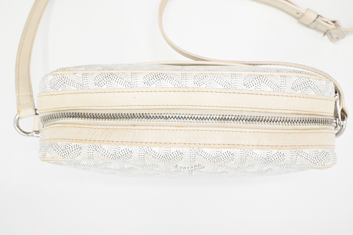 Goyard Cap-Vert PM in White Goyardine Canvas