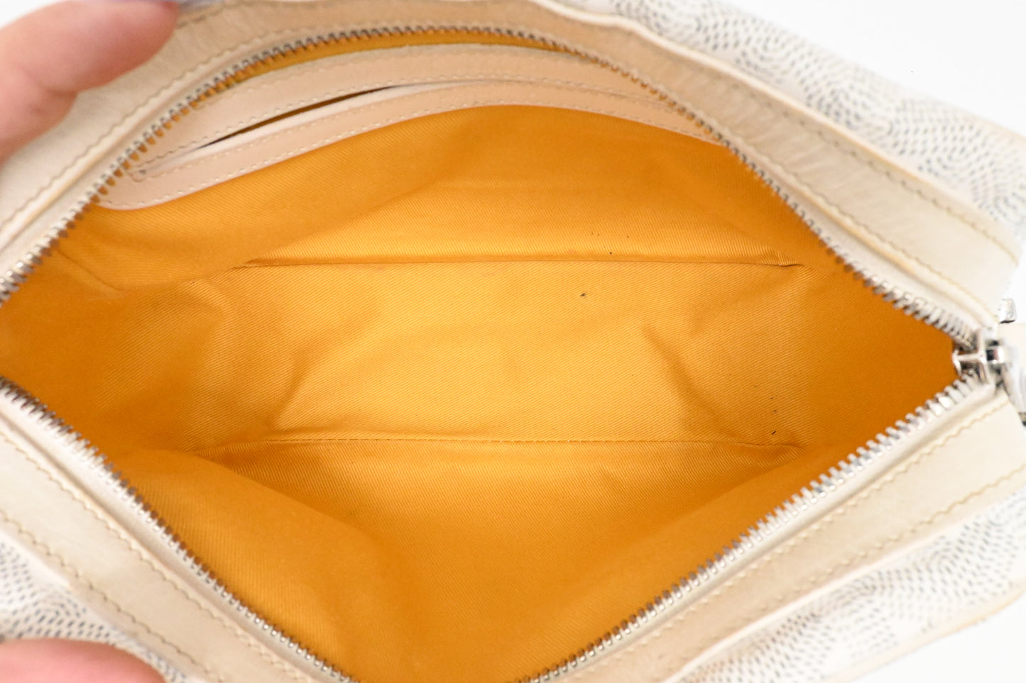 Goyard Cap-Vert PM in White Goyardine Canvas