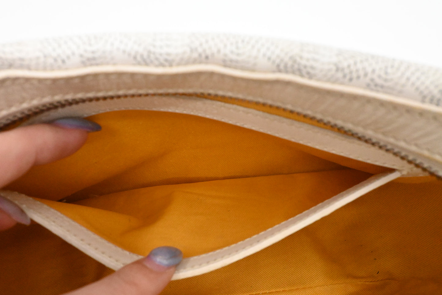 Goyard Cap-Vert PM in White Goyardine Canvas