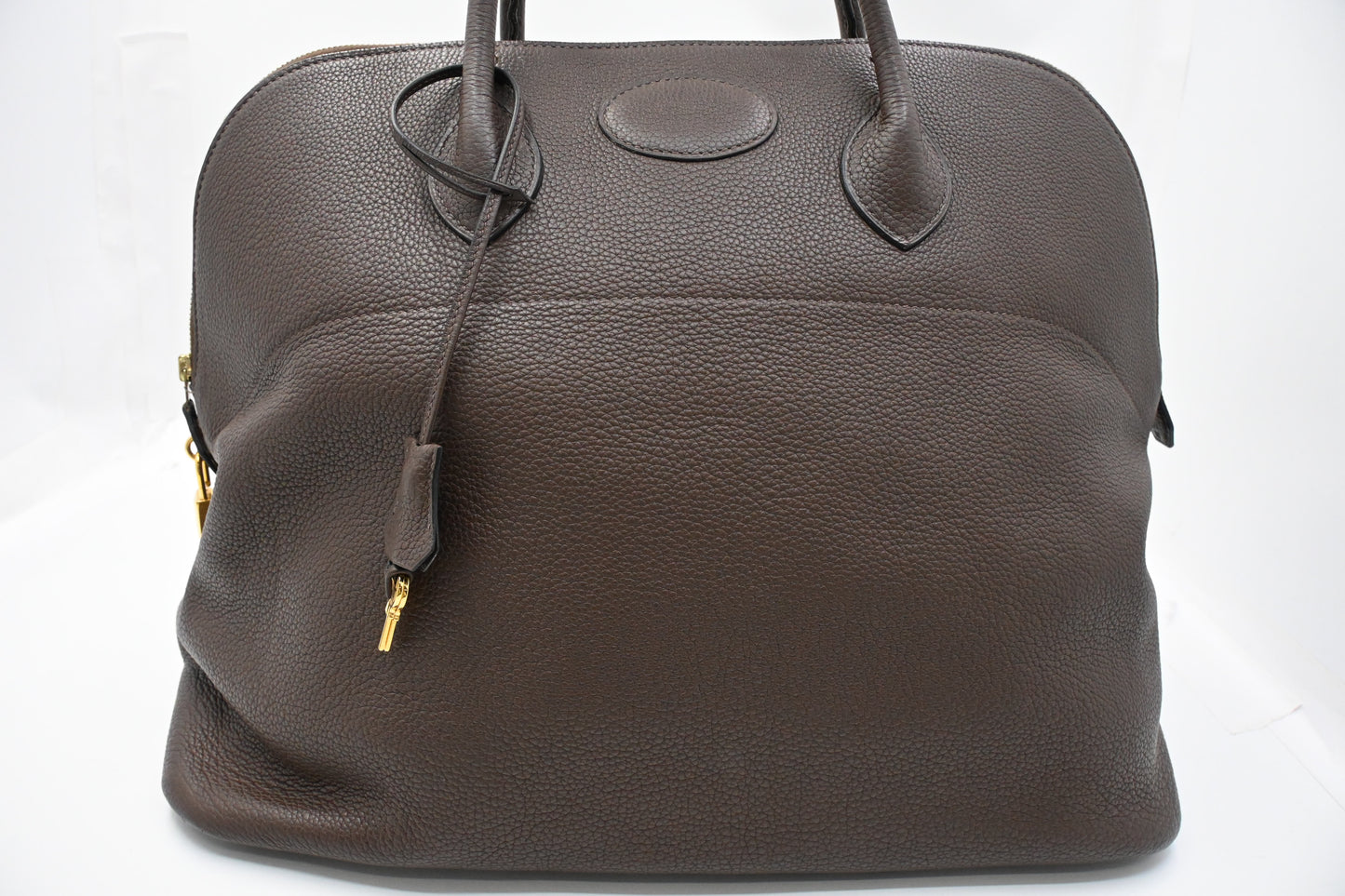 Hermes Bolide 45 in Brown Clemence Leather