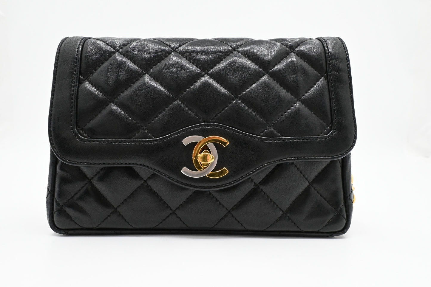 Chanel Small Paris Flap in Black Mattelassé Leather