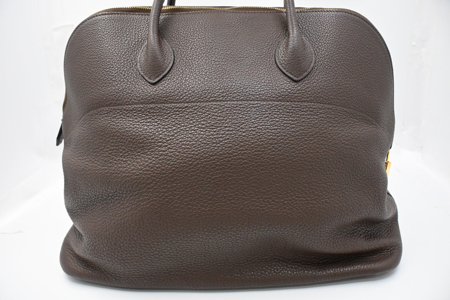 Hermes Bolide 45 in Brown Clemence Leather
