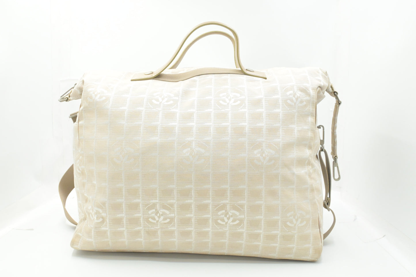 Chanel Duffle Bag in Beige New Travel Line Canvas