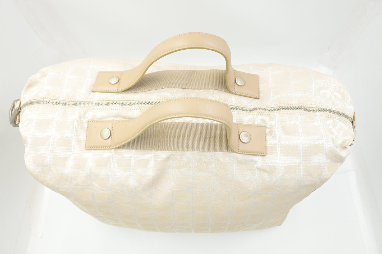 Chanel Duffle Bag in Beige New Travel Line Canvas