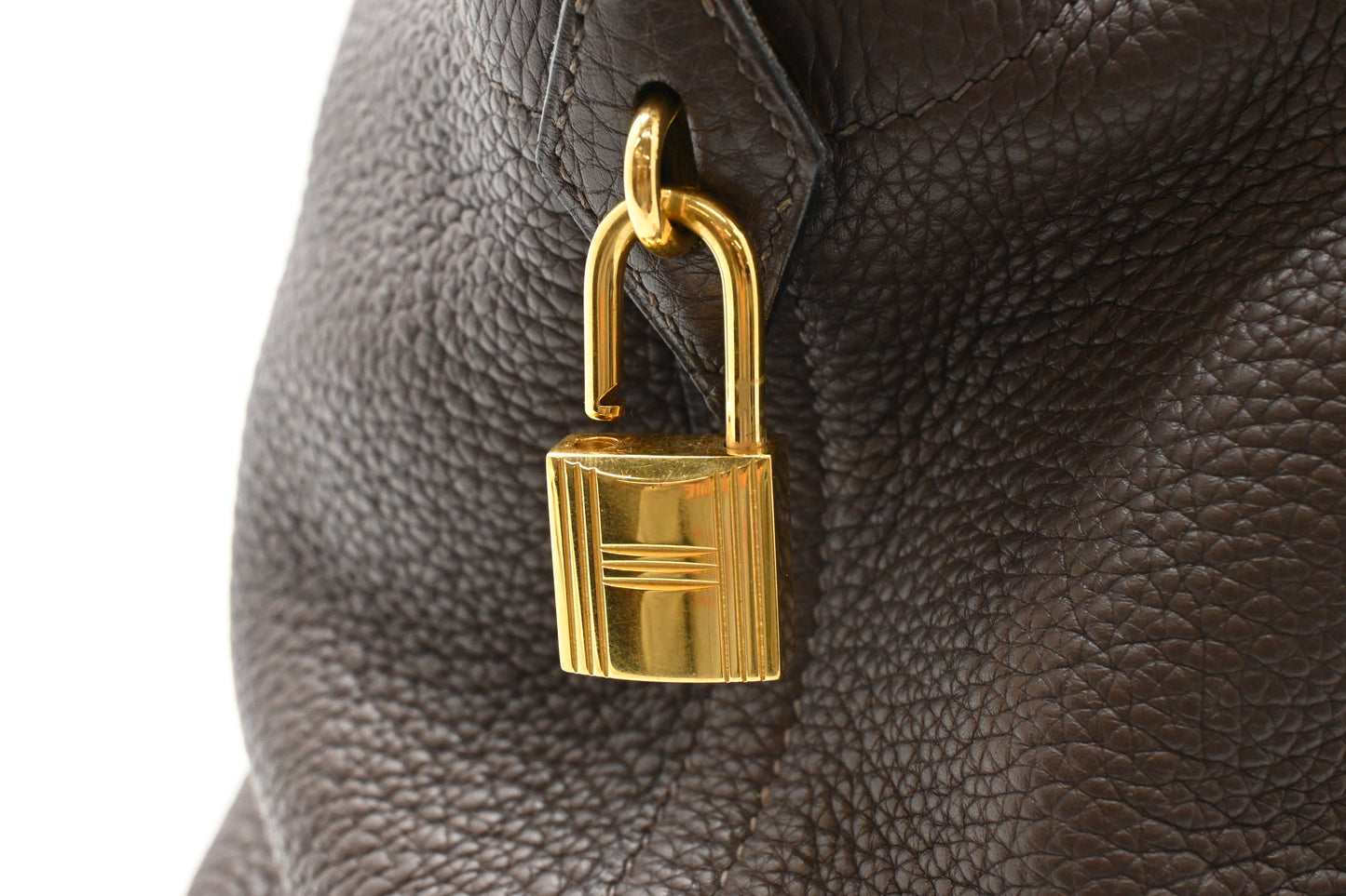 Hermes Bolide 45 in Brown Clemence Leather