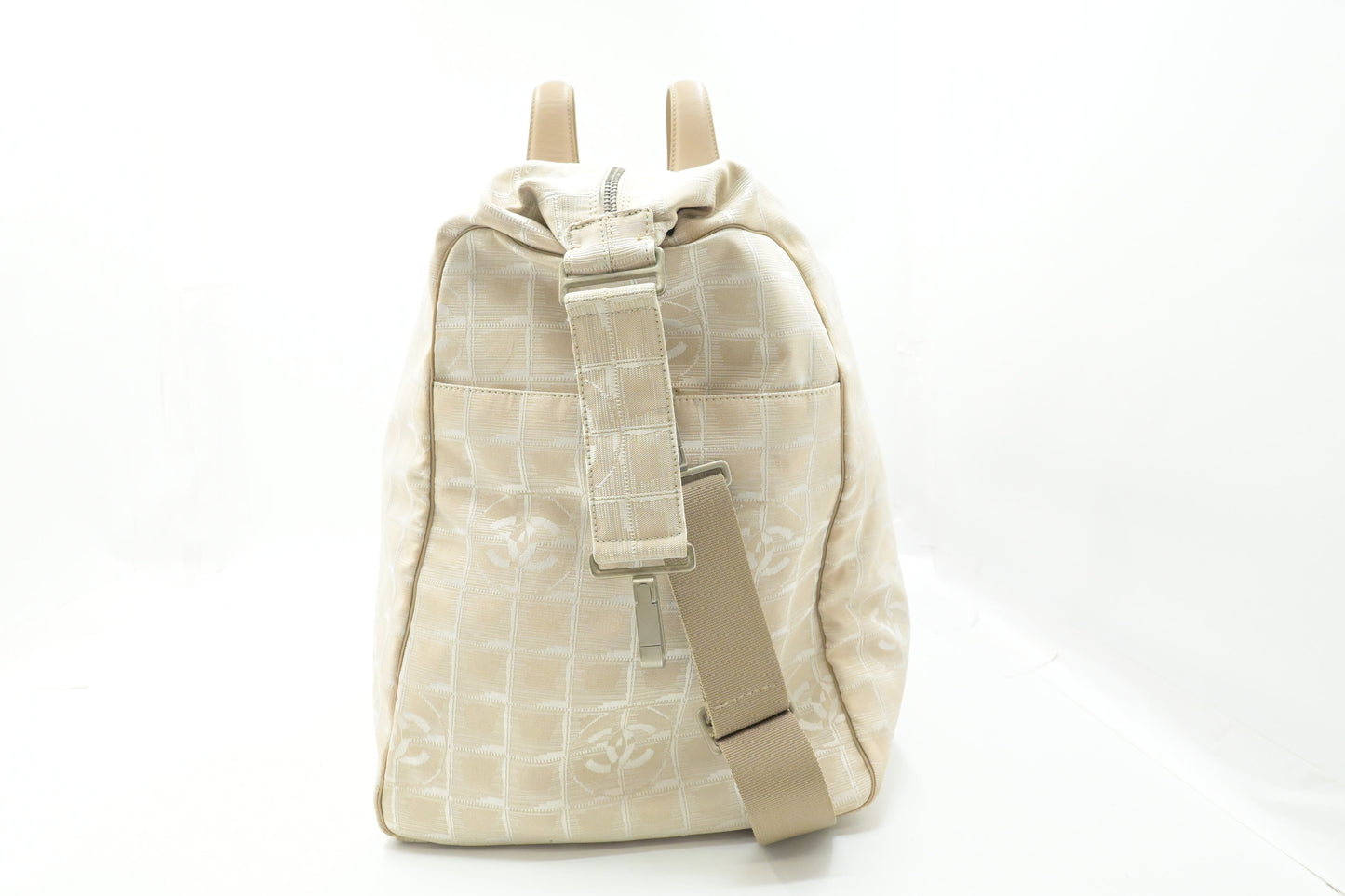 Chanel Duffle Bag in Beige New Travel Line Canvas