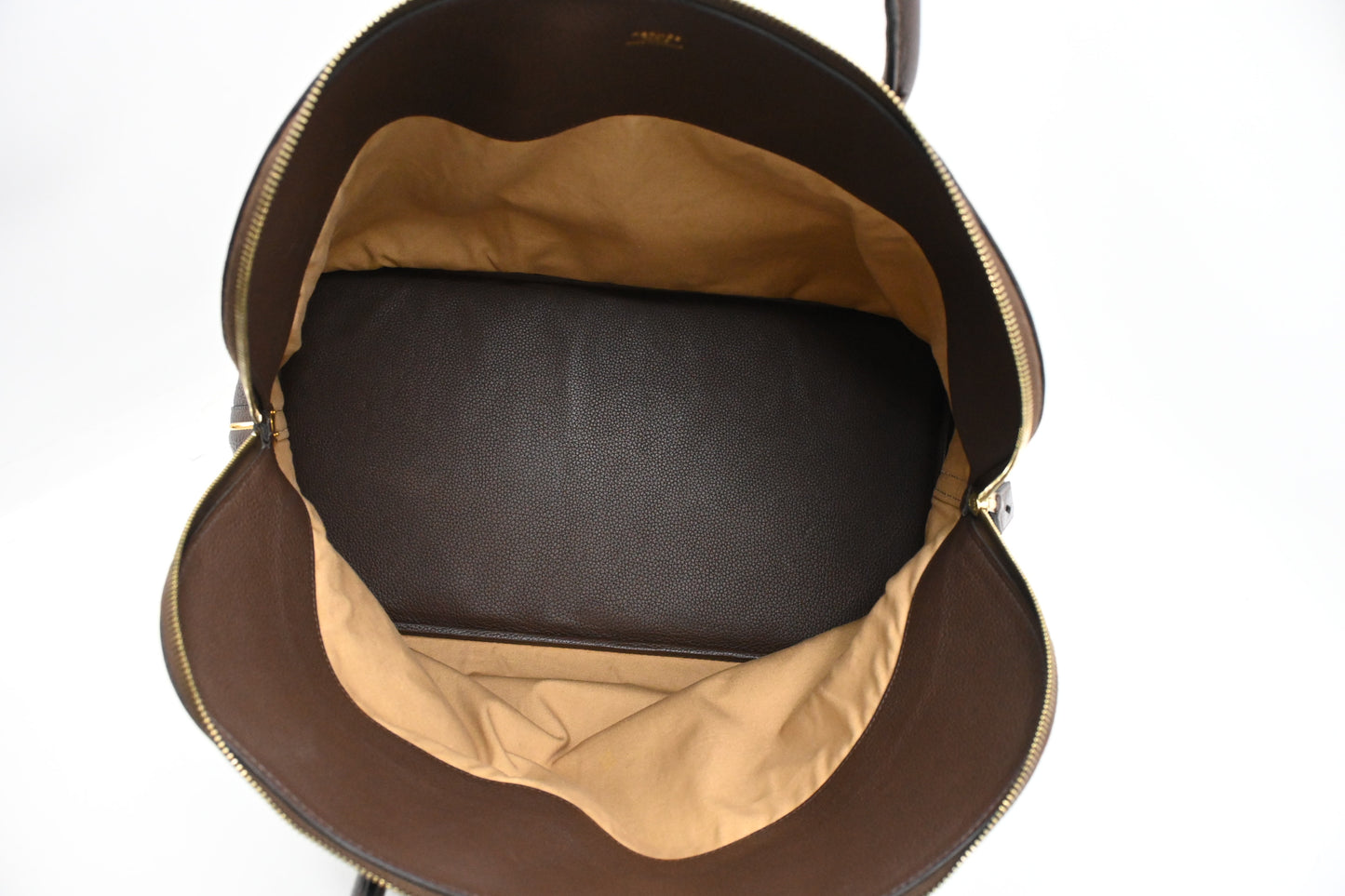 Hermes Bolide 45 in Brown Clemence Leather