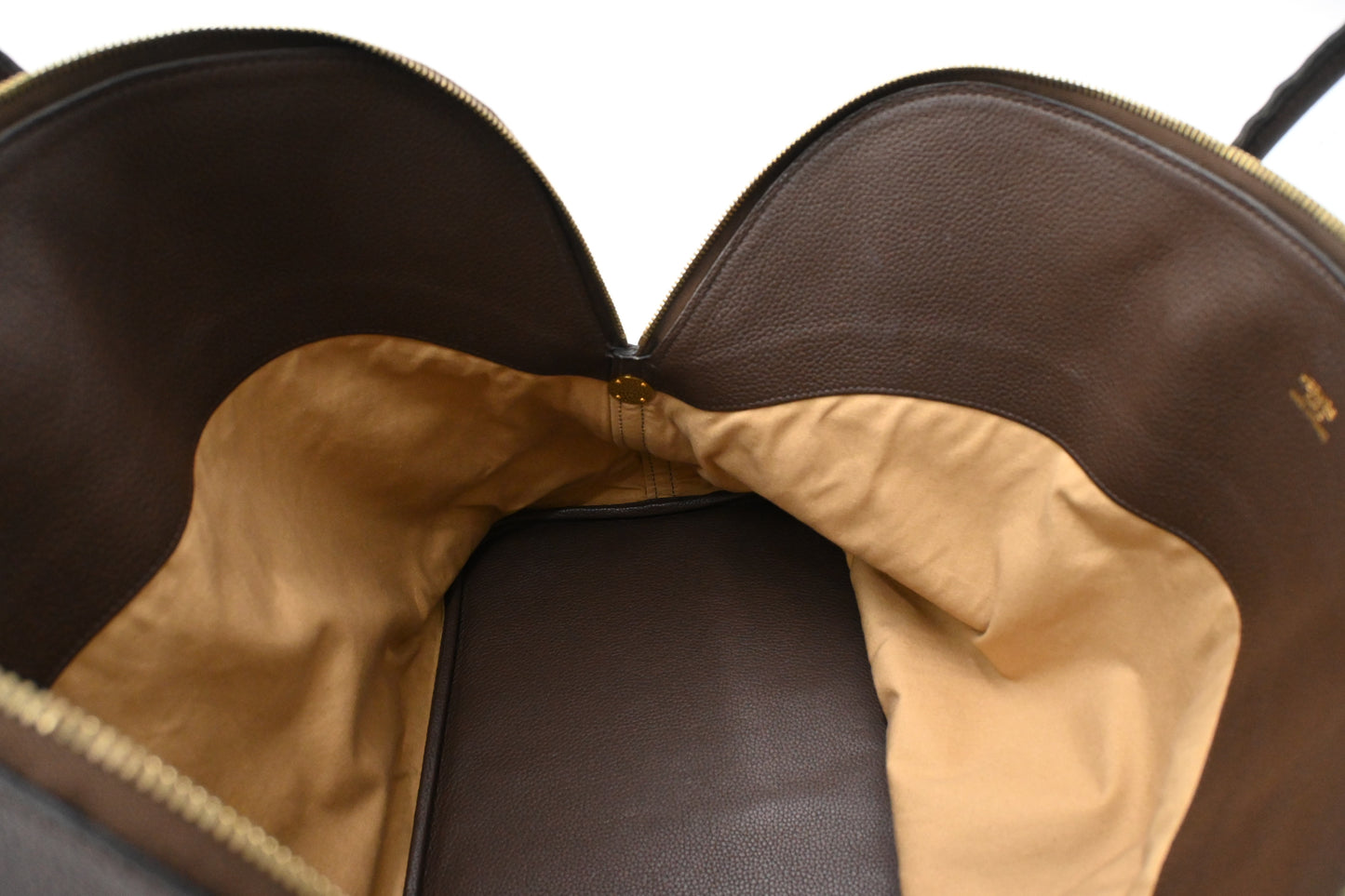Hermes Bolide 45 in Brown Clemence Leather