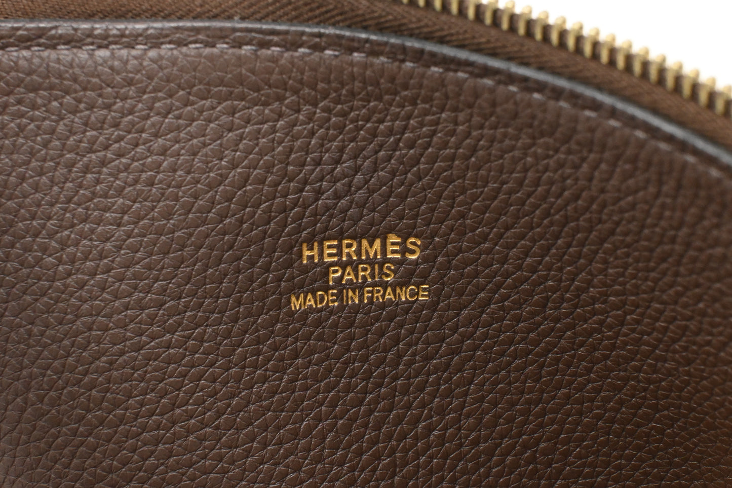 Hermes Bolide 45 in Brown Clemence Leather