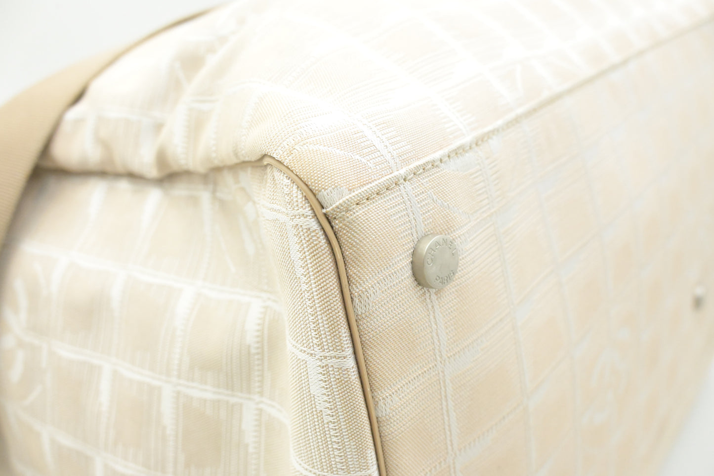 Chanel Duffle Bag in Beige New Travel Line Canvas