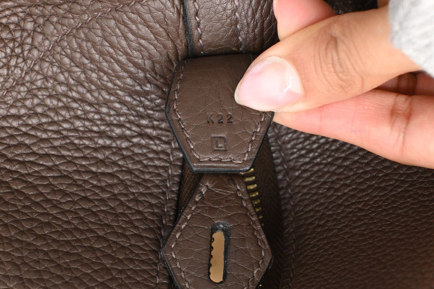 Hermes Bolide 45 in Brown Clemence Leather