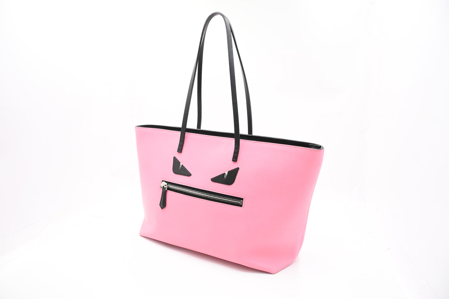 Fendi Monster Tote in Pink Leather
