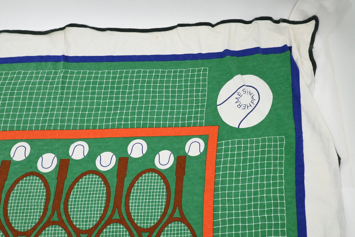 Hermes "Tennis" Scarf in Cotton Jersey