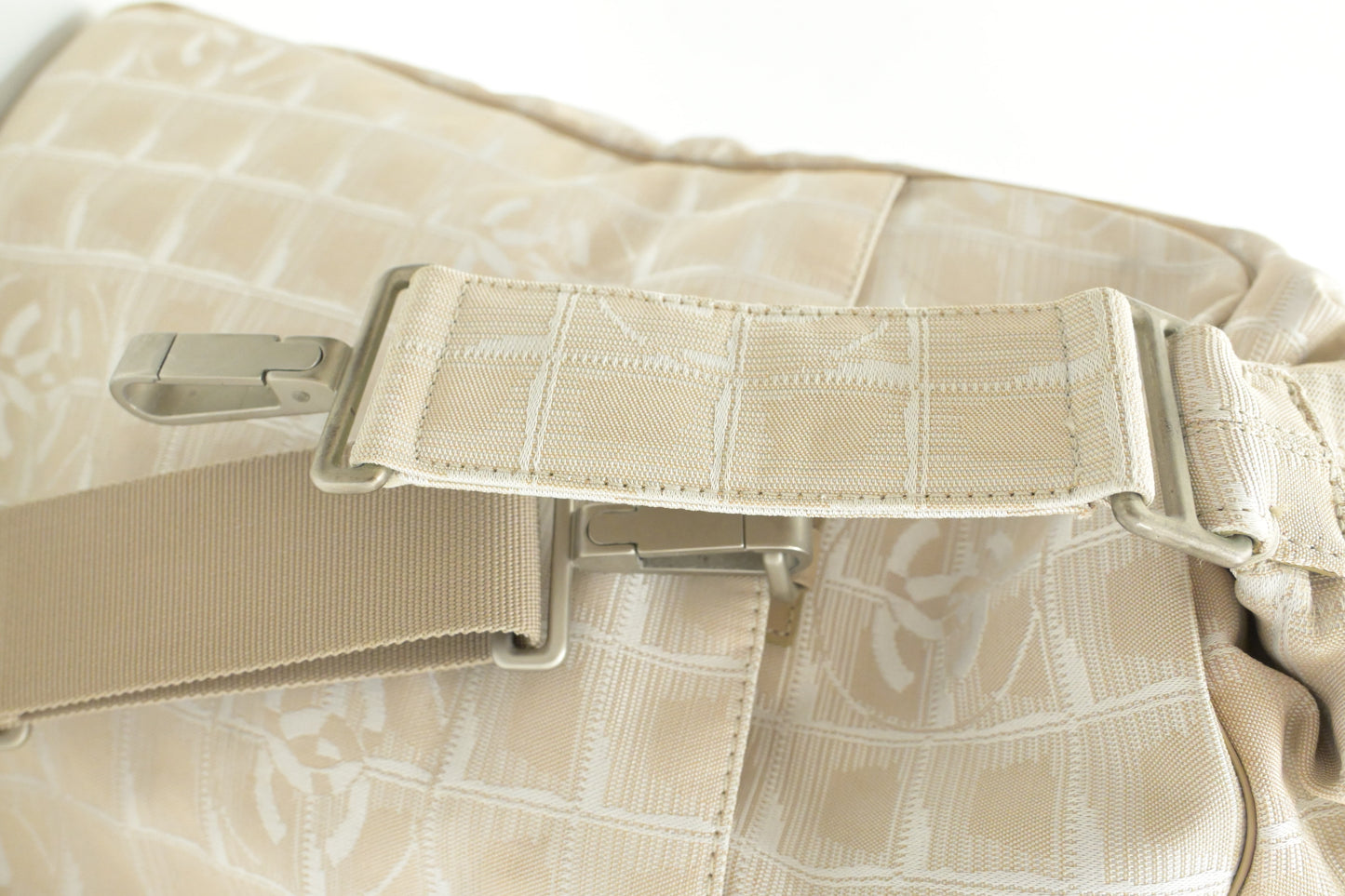 Chanel Duffle Bag in Beige New Travel Line Canvas