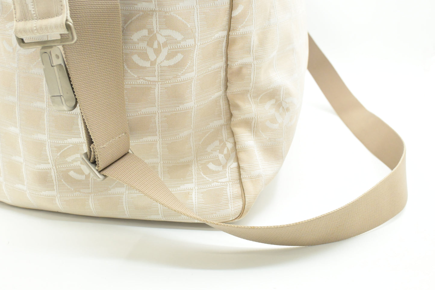 Chanel Duffle Bag in Beige New Travel Line Canvas