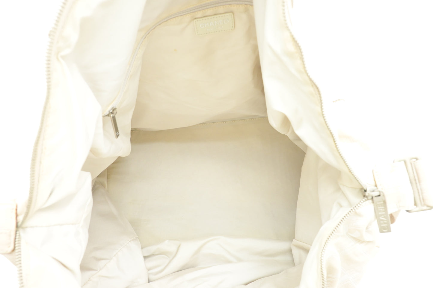 Chanel Duffle Bag in Beige New Travel Line Canvas