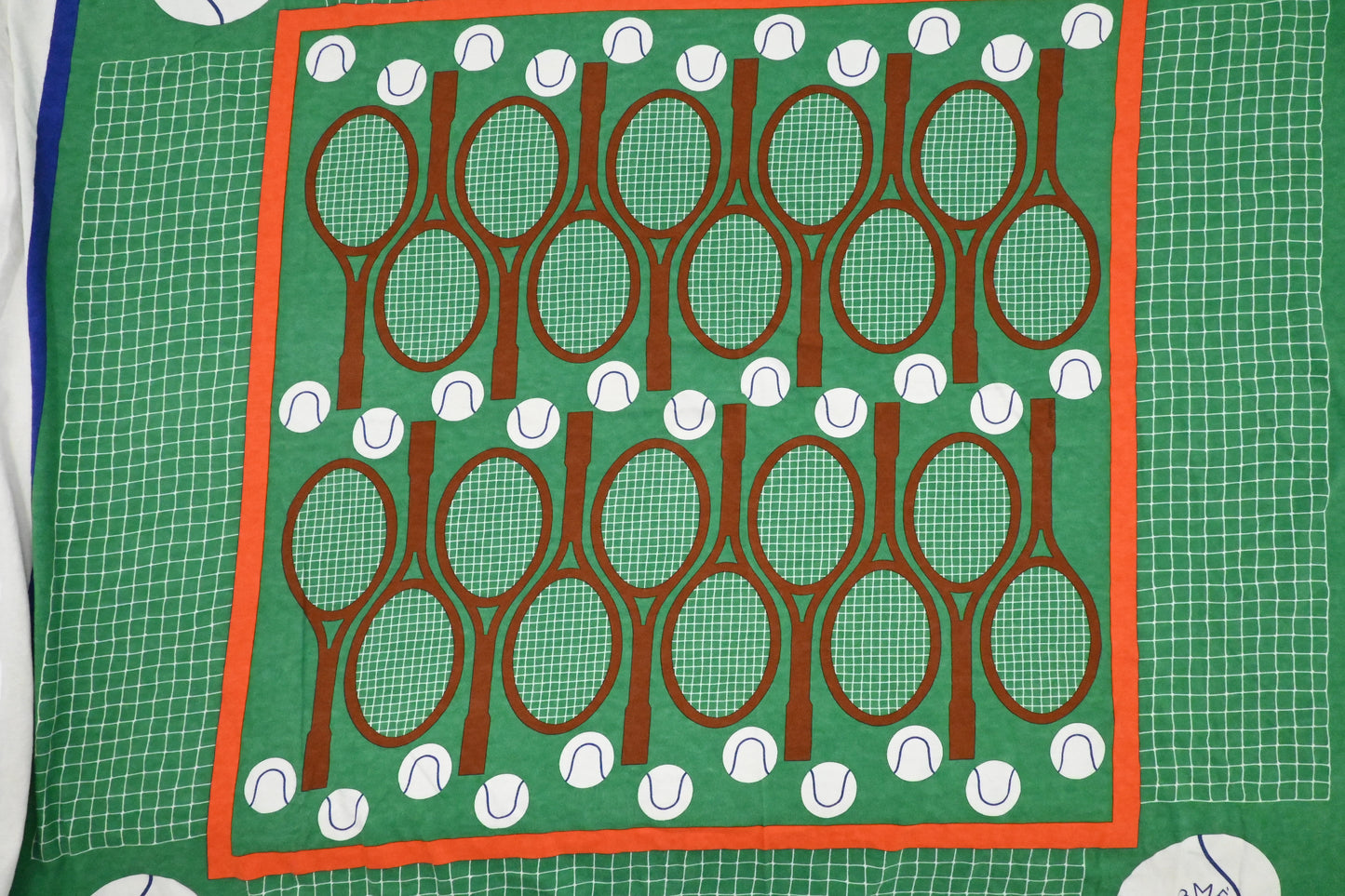Hermes "Tennis" Scarf in Cotton Jersey
