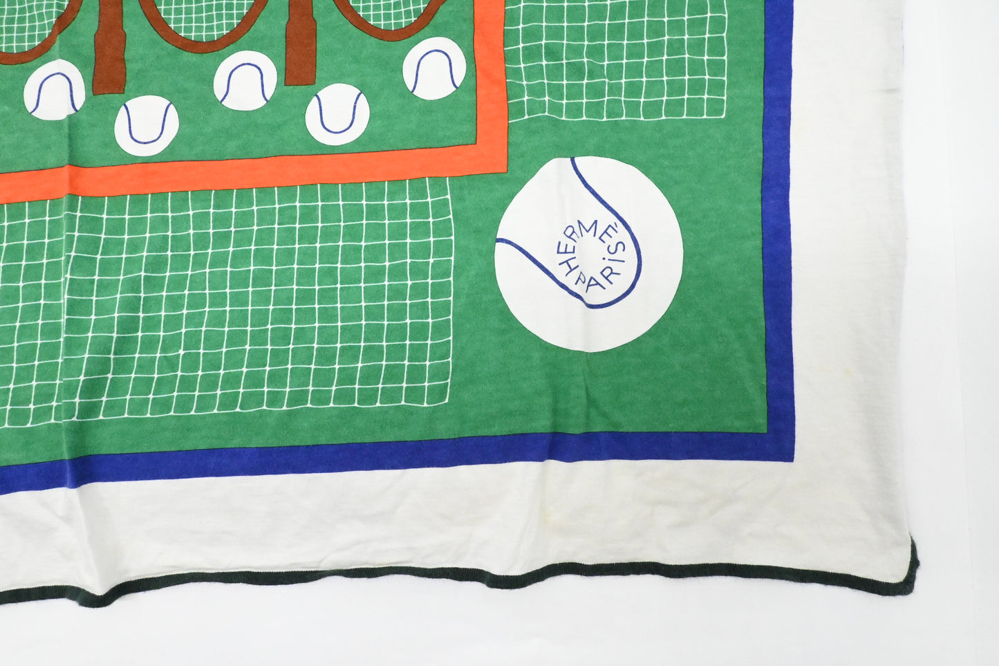 Hermes "Tennis" Scarf in Cotton Jersey