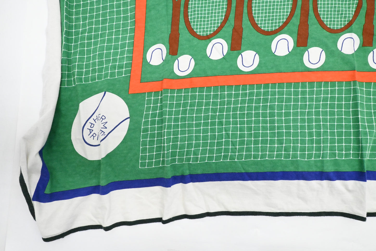 Hermes "Tennis" Scarf in Cotton Jersey