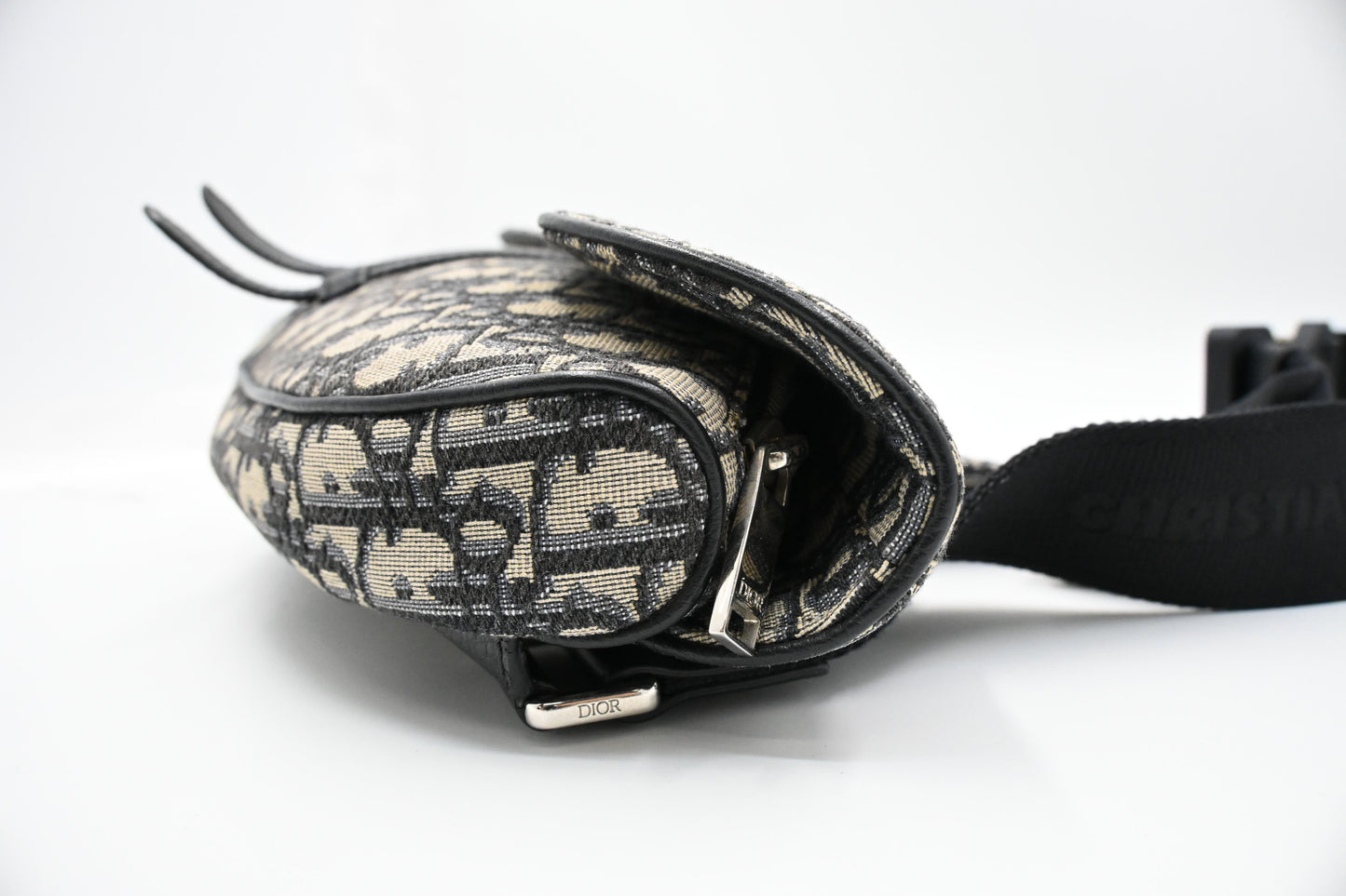 Dior Saddle Bag Crossbody in Blue Oblique Canvas