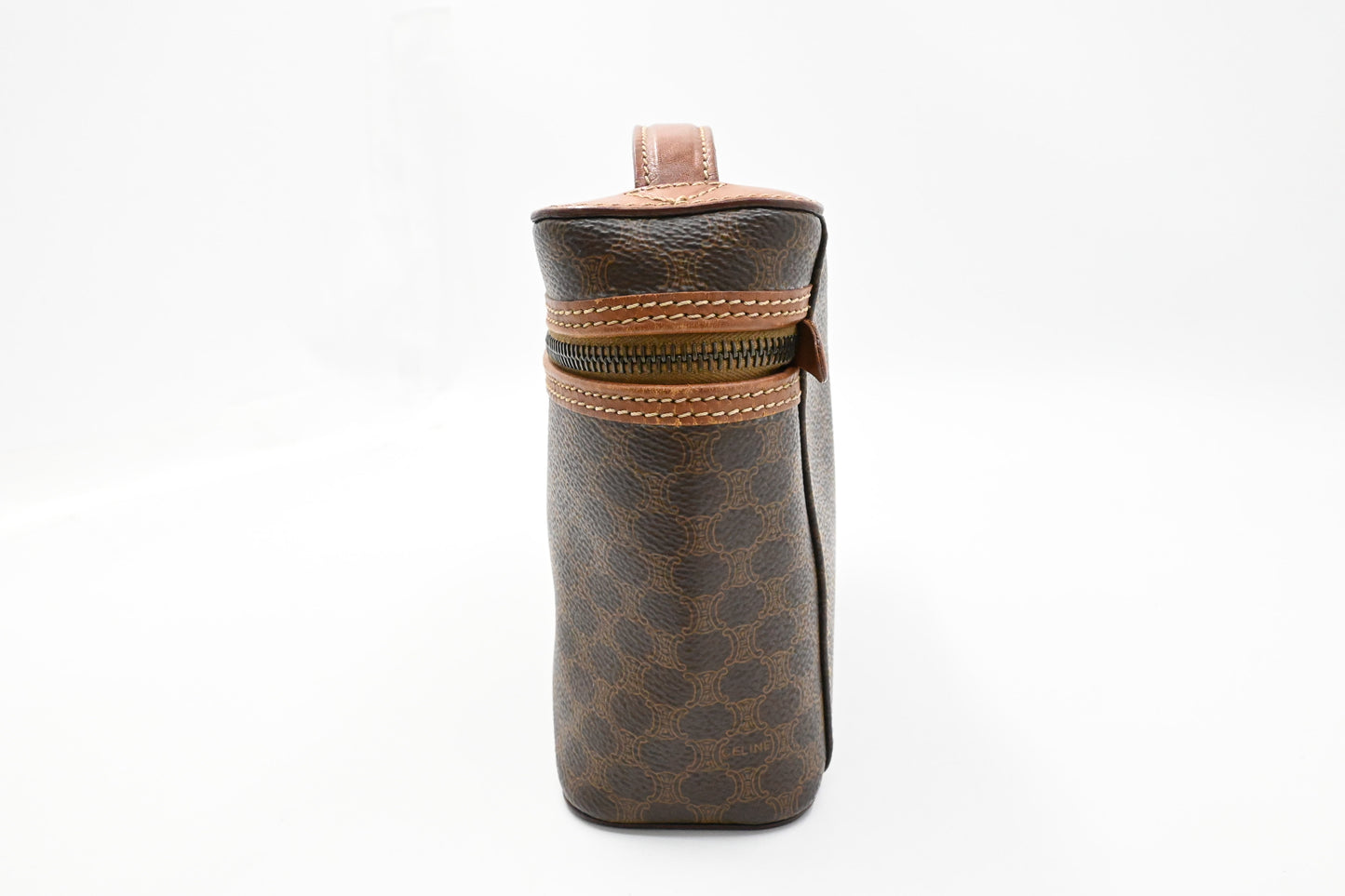 Celine Vanity in Brown Macadam Canvas