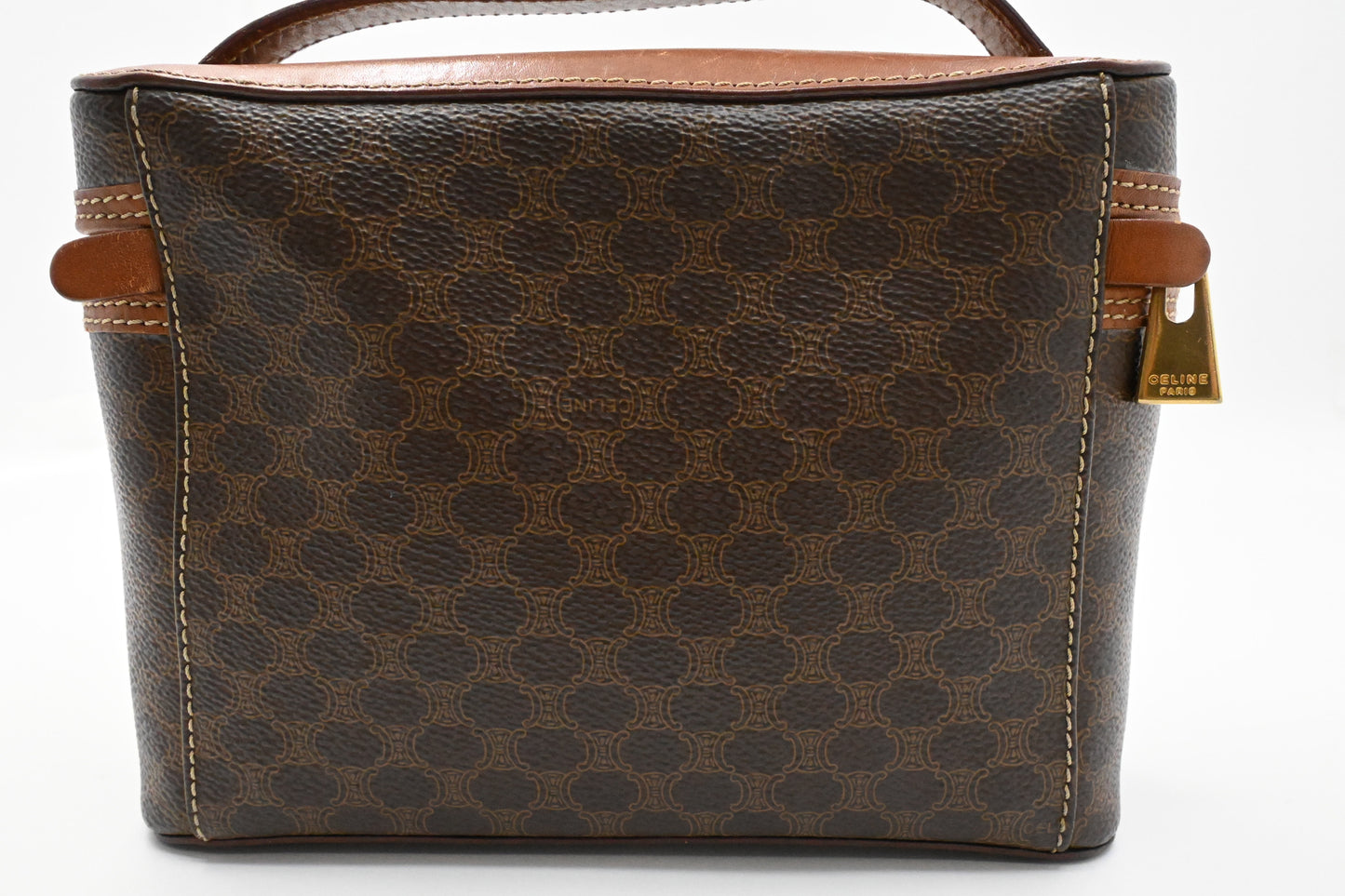 Celine Vanity in Brown Macadam Canvas