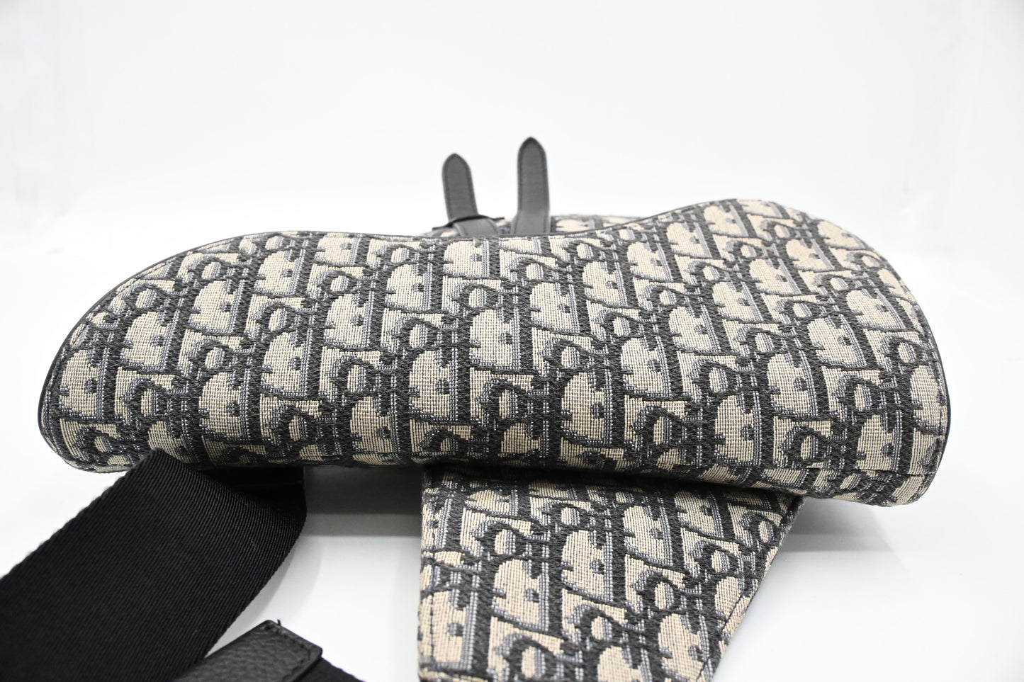 Dior Saddle Bag Crossbody in Blue Oblique Canvas