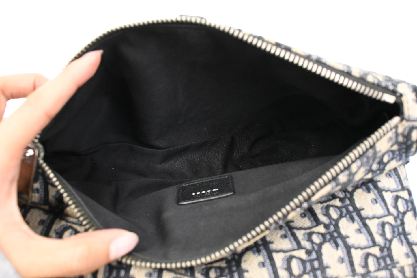 Dior Saddle Bag Crossbody in Blue Oblique Canvas