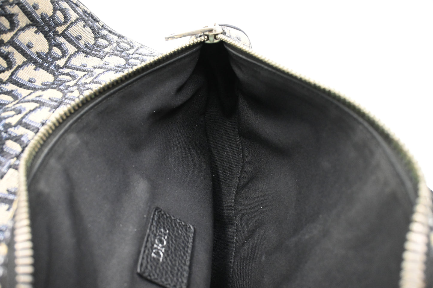 Dior Saddle Bag Crossbody in Blue Oblique Canvas