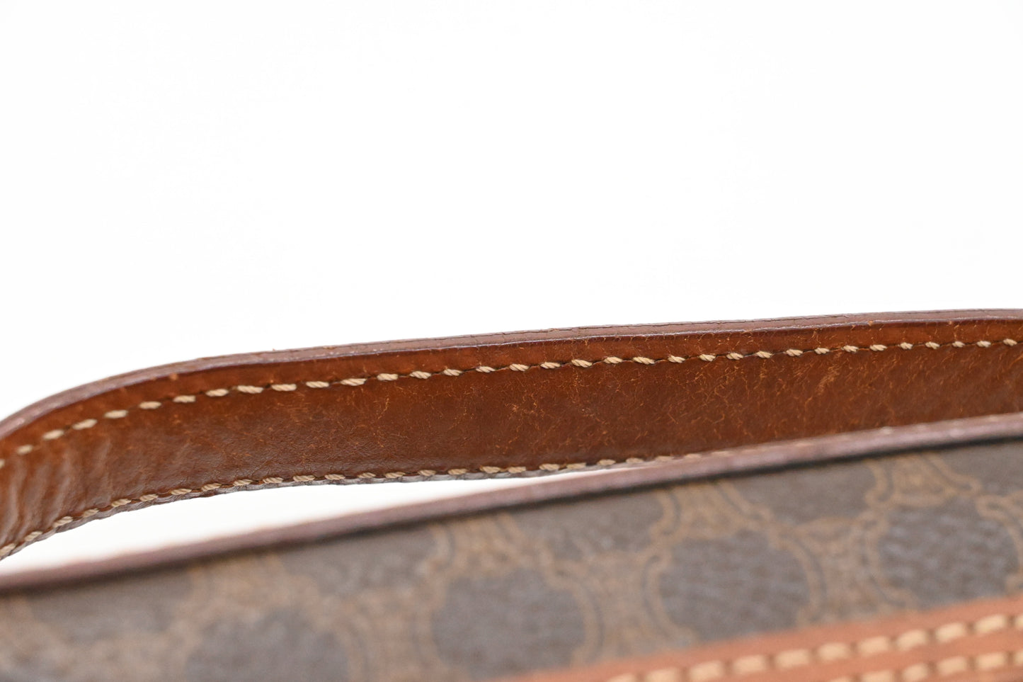 Celine Vanity in Brown Macadam Canvas