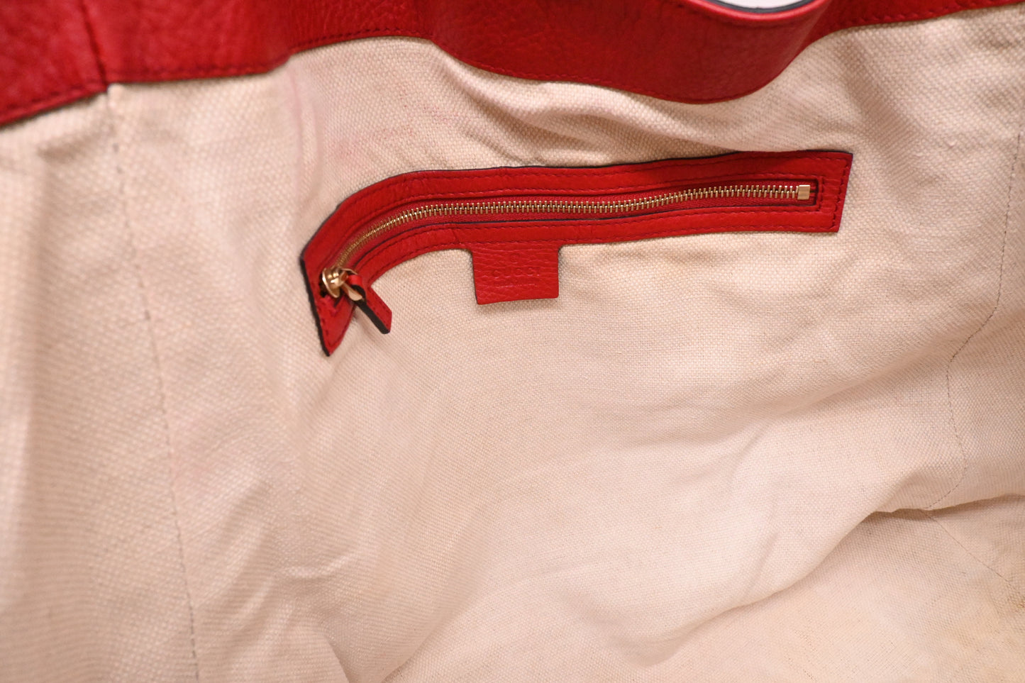 Gucci Soho Tote in Red Leather