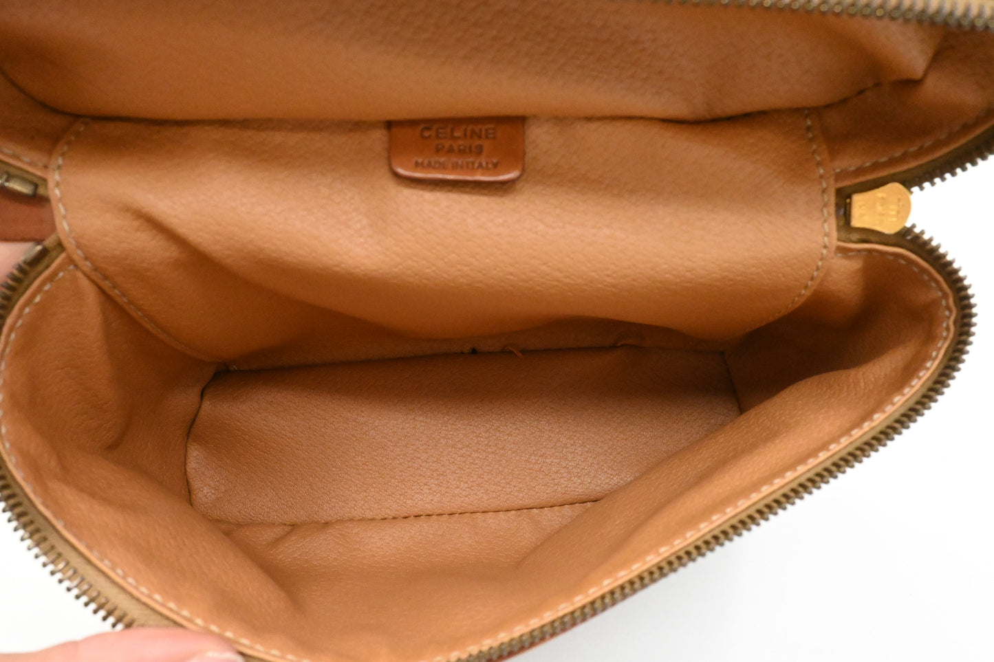 Celine Vanity in Brown Macadam Canvas