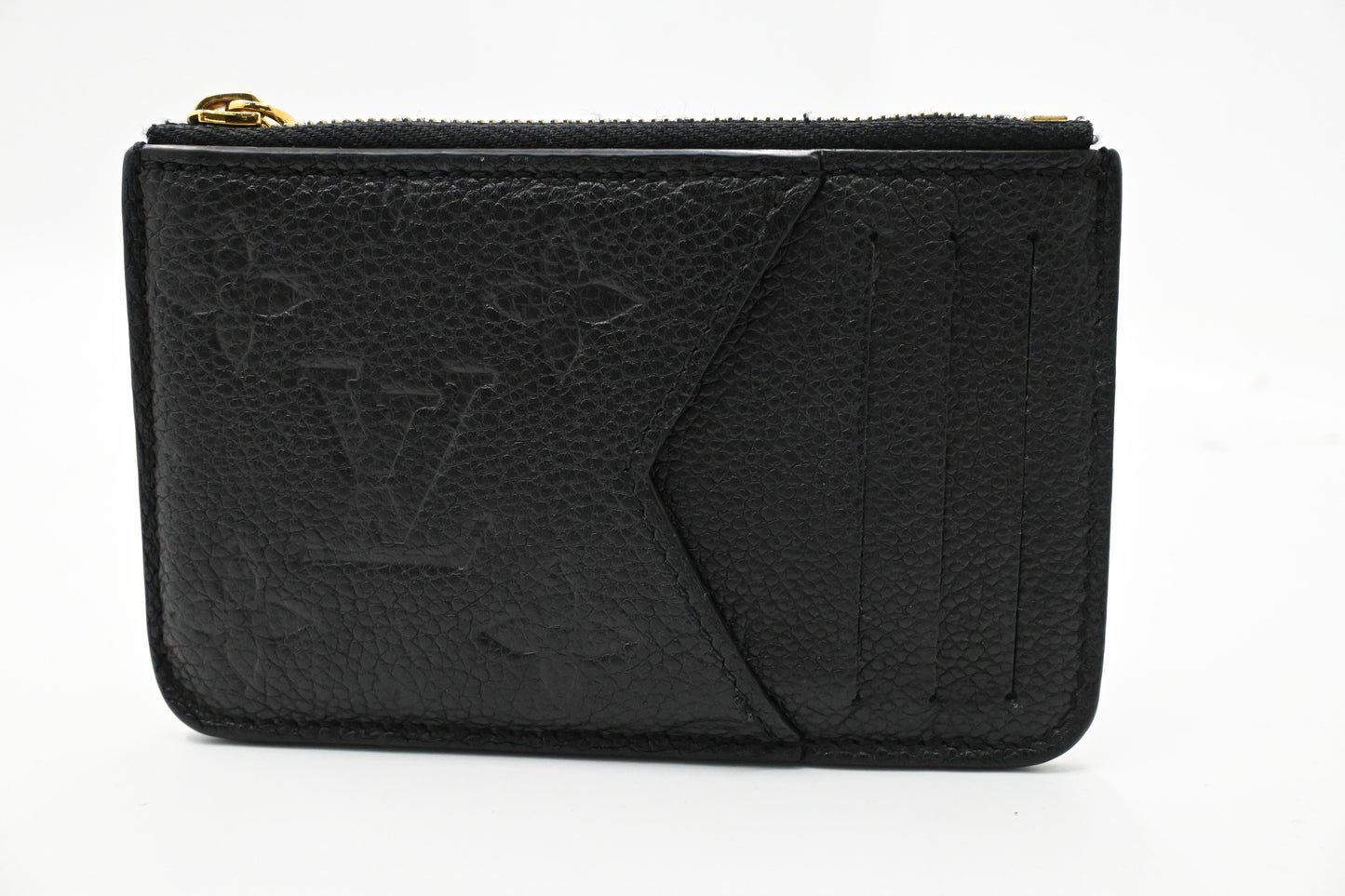 Louis Vuitton Romy Card Holder in Empreinte Black Leather