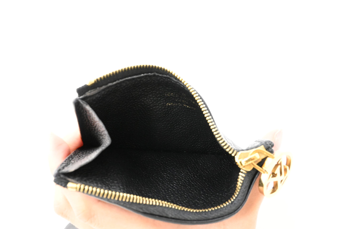Louis Vuitton Romy Card Holder in Empreinte Black Leather