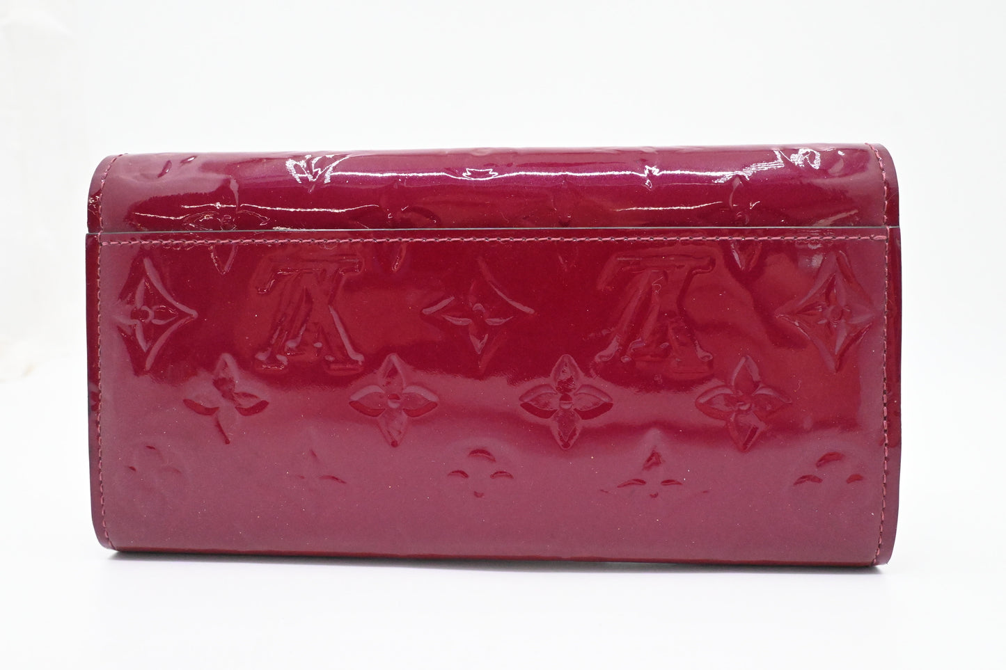 Louis Vuitton Sarah Wallet in Magenta Vernis Leather