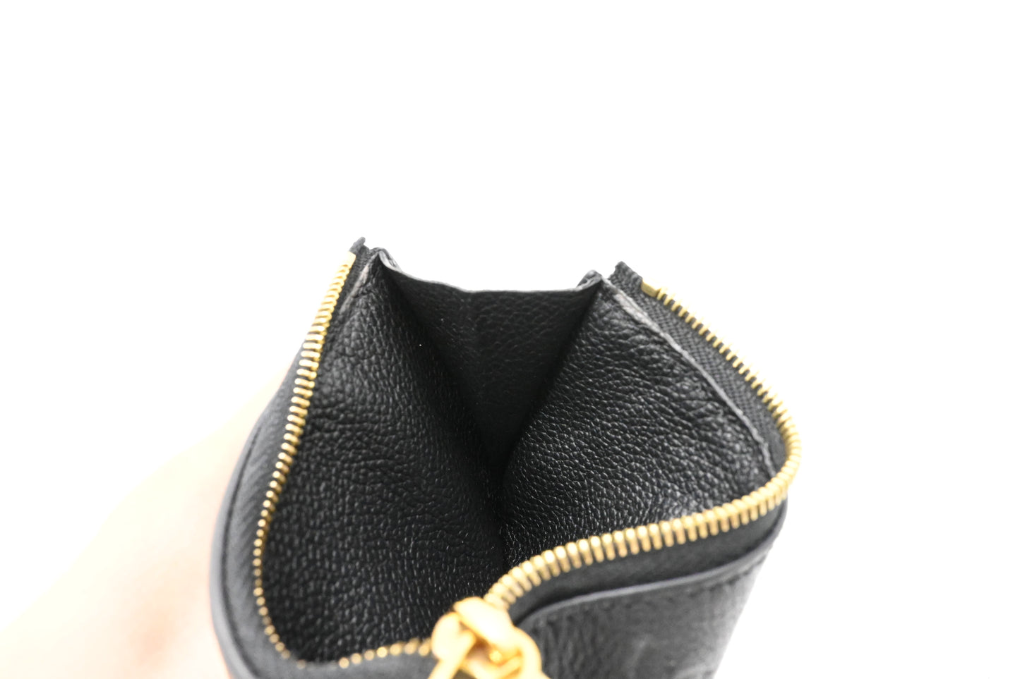 Louis Vuitton Romy Card Holder in Empreinte Black Leather